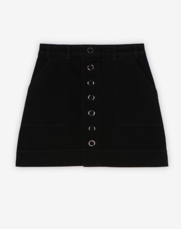 ALMA SKIRT 出典：https://maisonkitsune.com/jp/alma-skirt-stone-black-60cb18c555312.html