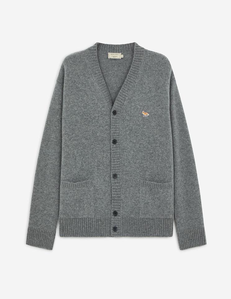 LAMBSWOOL CARDIGAN PROFILE FOX PATCH 出典：https://maisonkitsune.com