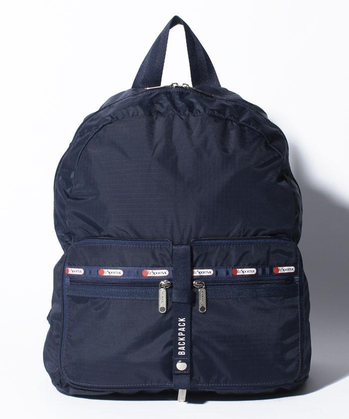 TRAVEL PKABLE BACKPACK ヘリテージコバルト 出典：https://shop.lesportsac.co.jp/