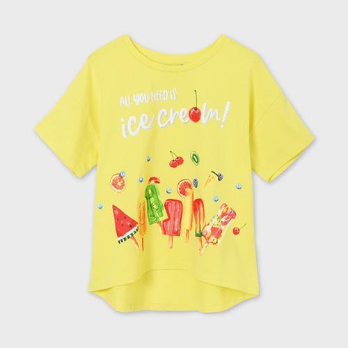 黄色アイス柄Tシャツ 出典:https://www.bonbon-bleu.co.jp/shop-description.php?ID=1613128775