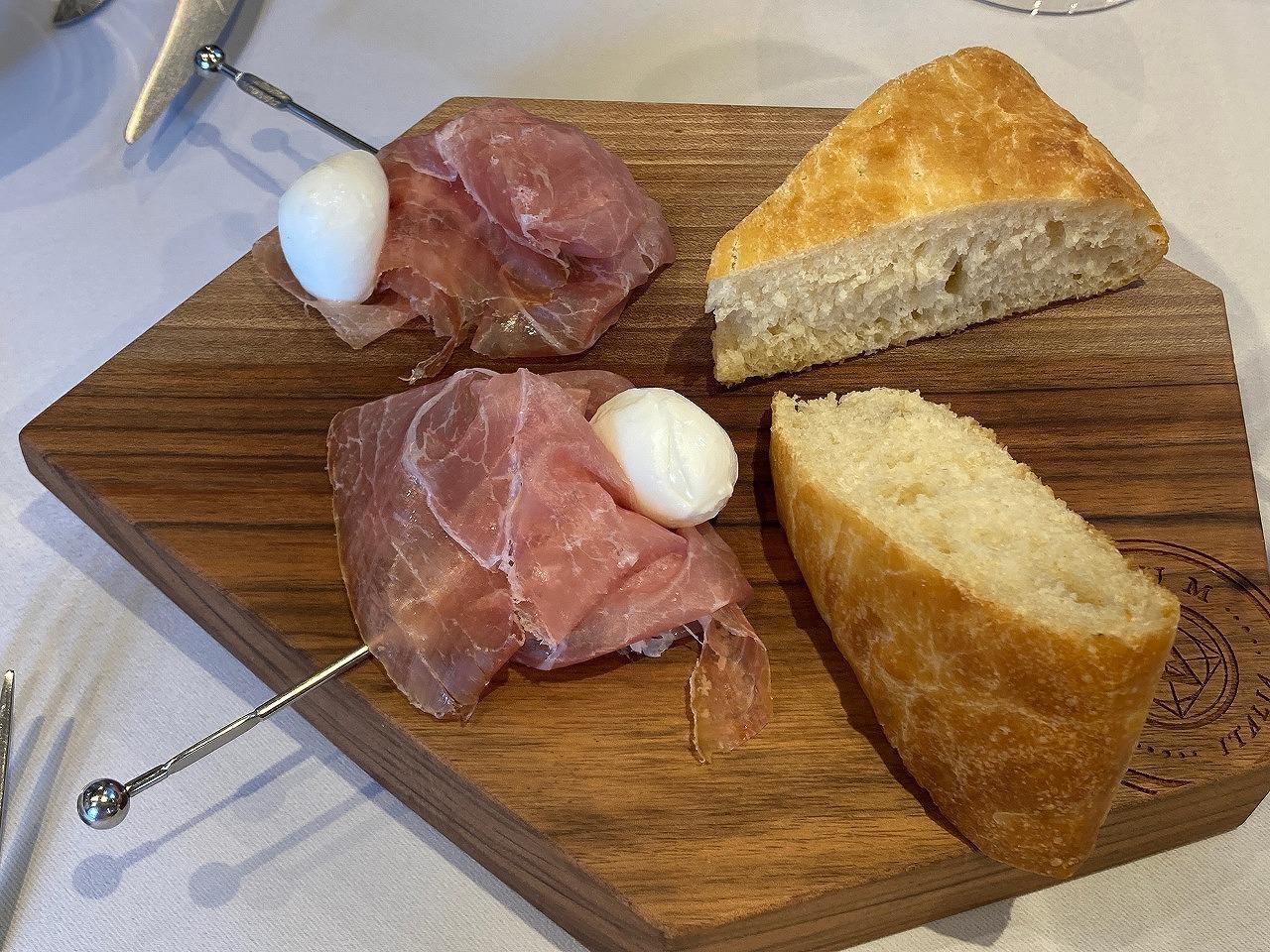 Menu misola(ランチ) 生ハム・モッツアレラ・ピンサロマーナ  