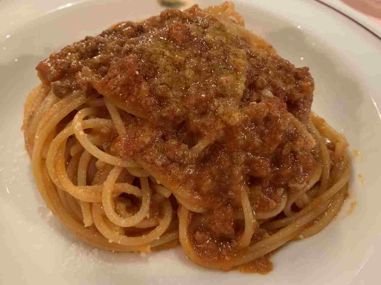 ボロネーゼソースのスパゲッティーニ