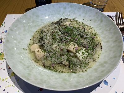ホタテともずくのリゾット