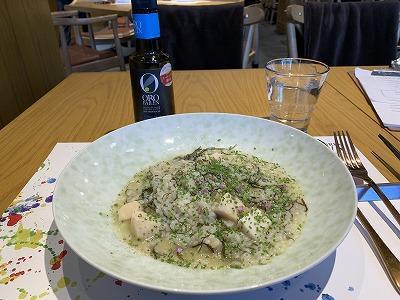 ホタテともずくのリゾット