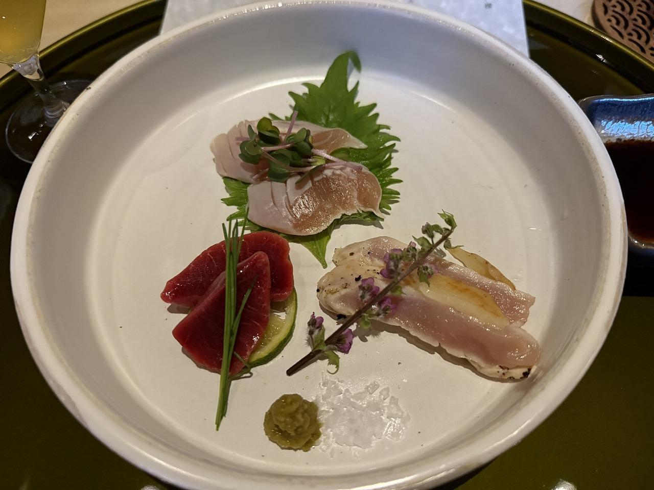 おまかせコース 地鶏刺身