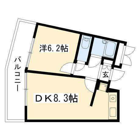 マナーハウス1DK （4F）