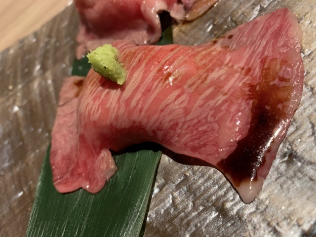 近江牛 サーロイン炙り寿司