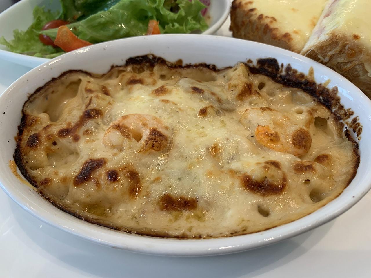 グラタンとムッシュのプレート