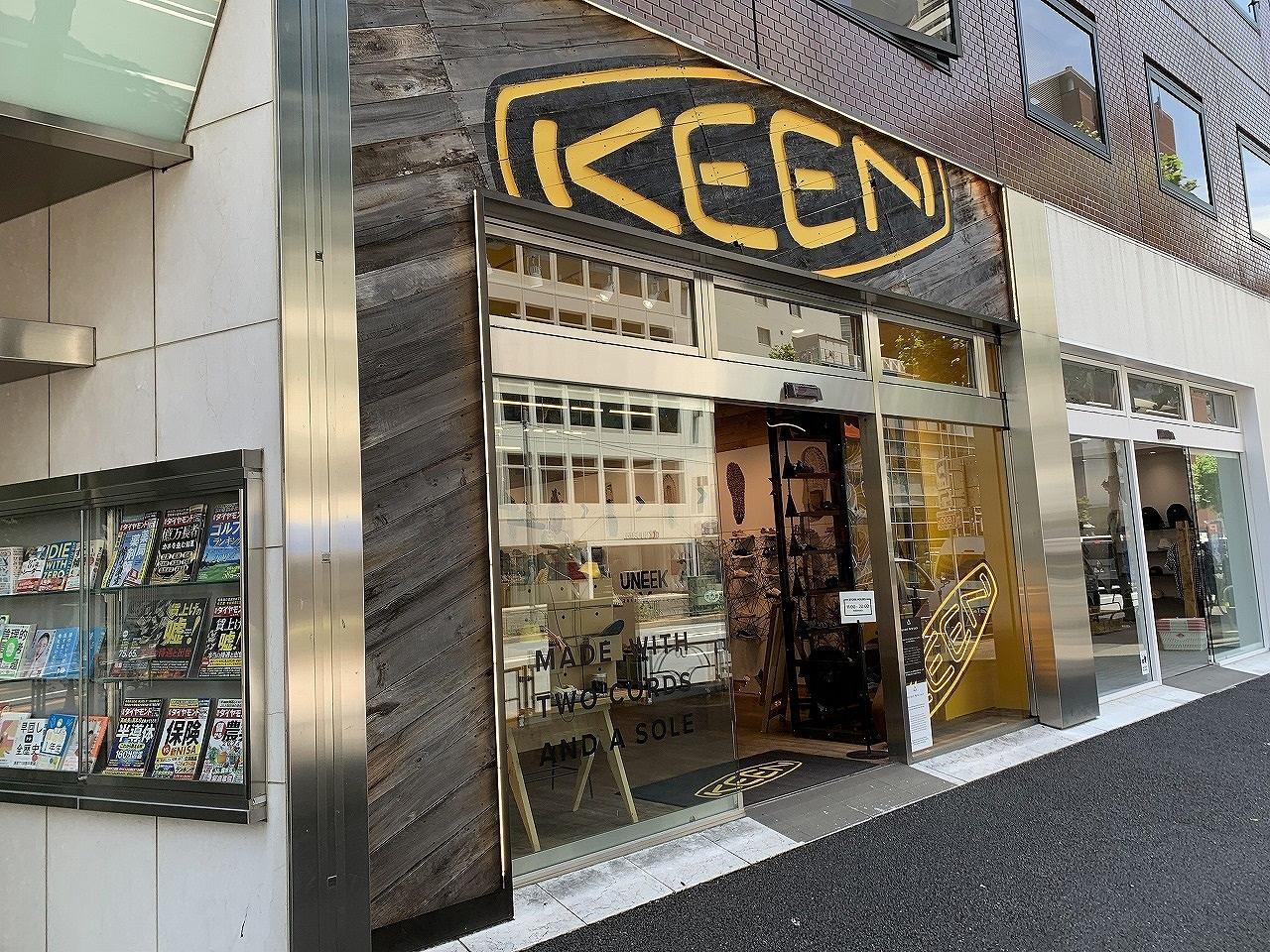 キーン ガラージ 原宿店 （KEEN GRAGE） 明治通り移転後店舗外観